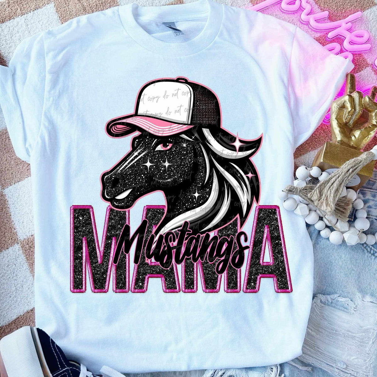 Mustangs mama 53373 DTF transfers