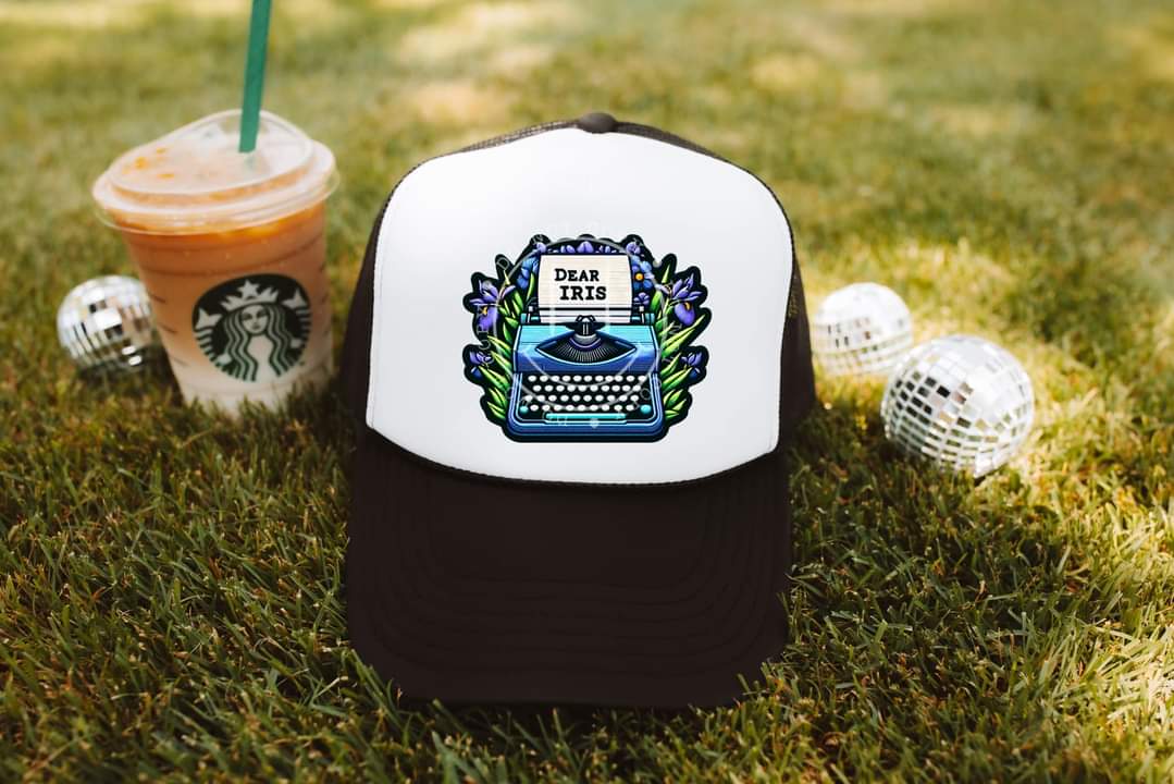 Dear iris hat patch 33645 DTF transfer