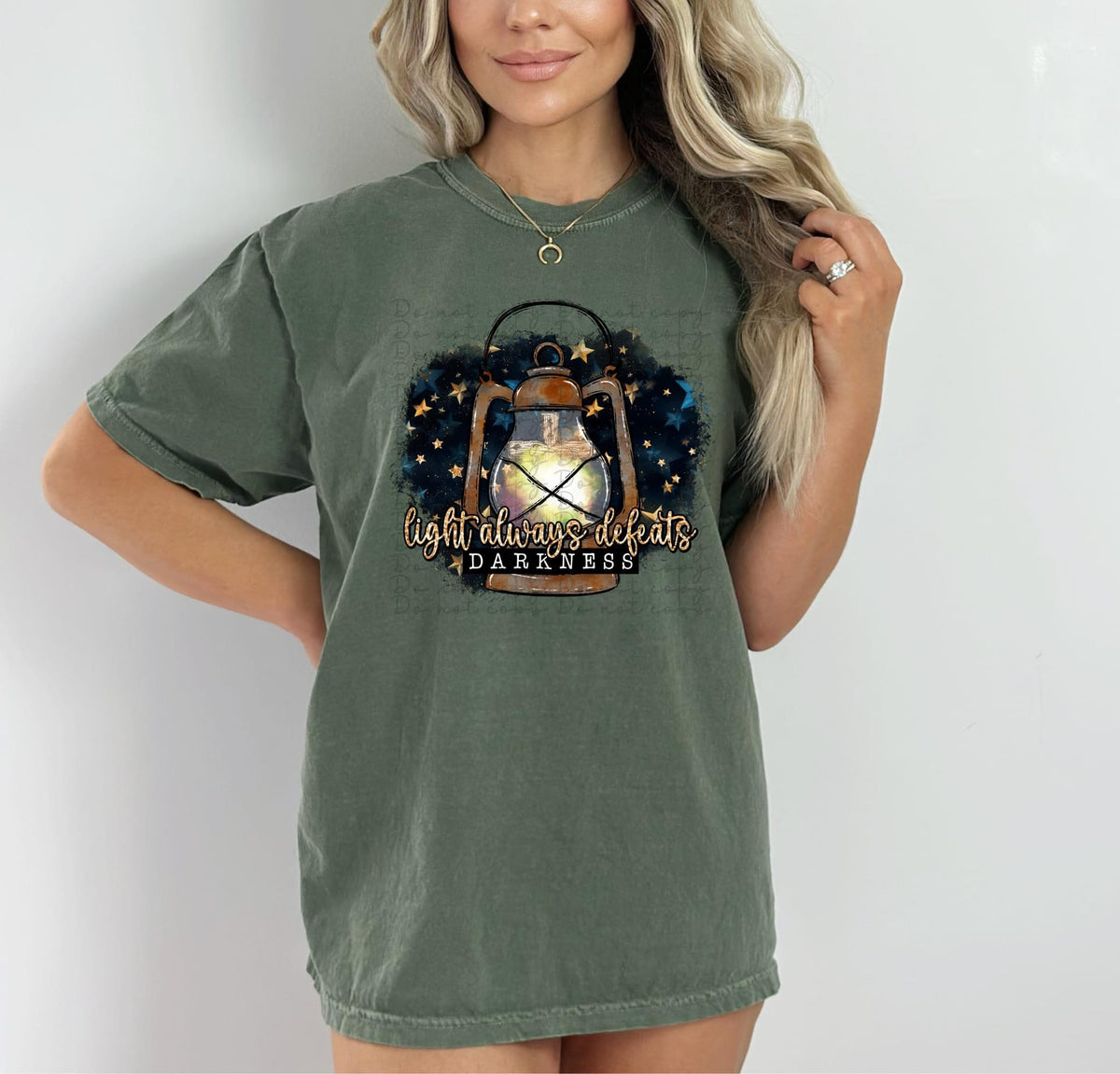 Light always defeats darkness 10069 DTF TRANSFER