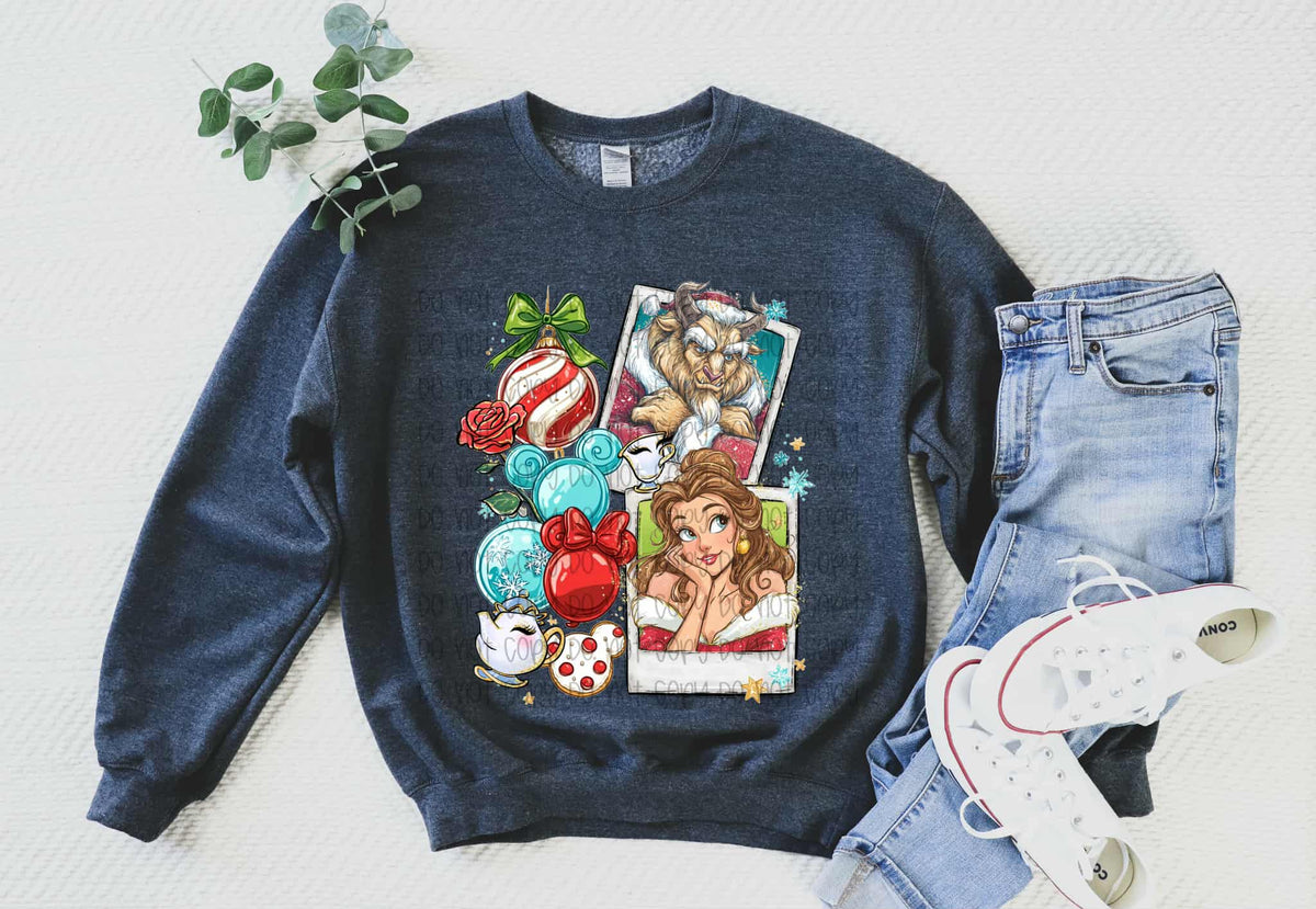 Beauty Polaroids with mouse ornaments SSD DTF transfer