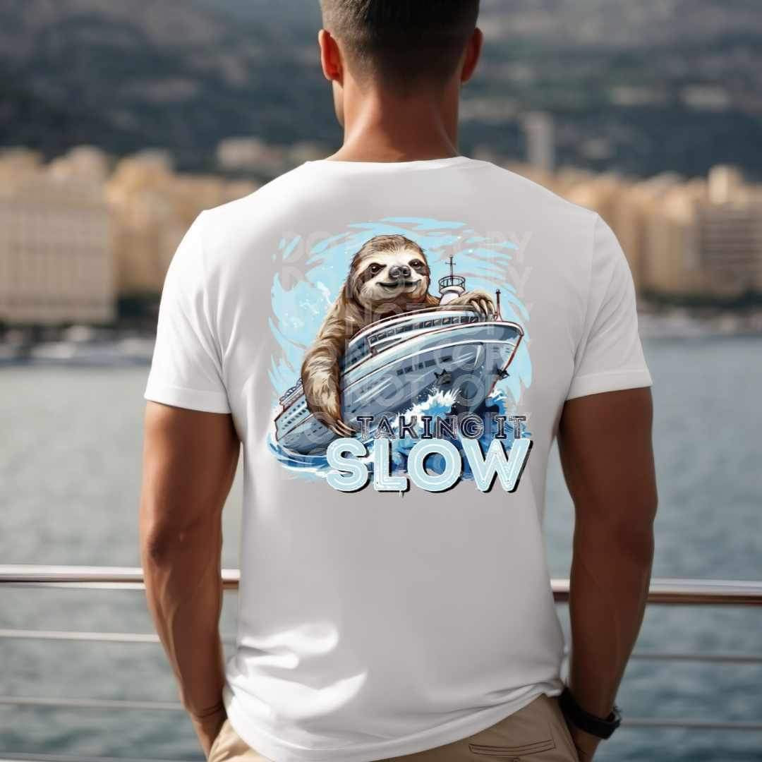 Taking it slow sloth and boat (SSD) 24750 DTF transfer