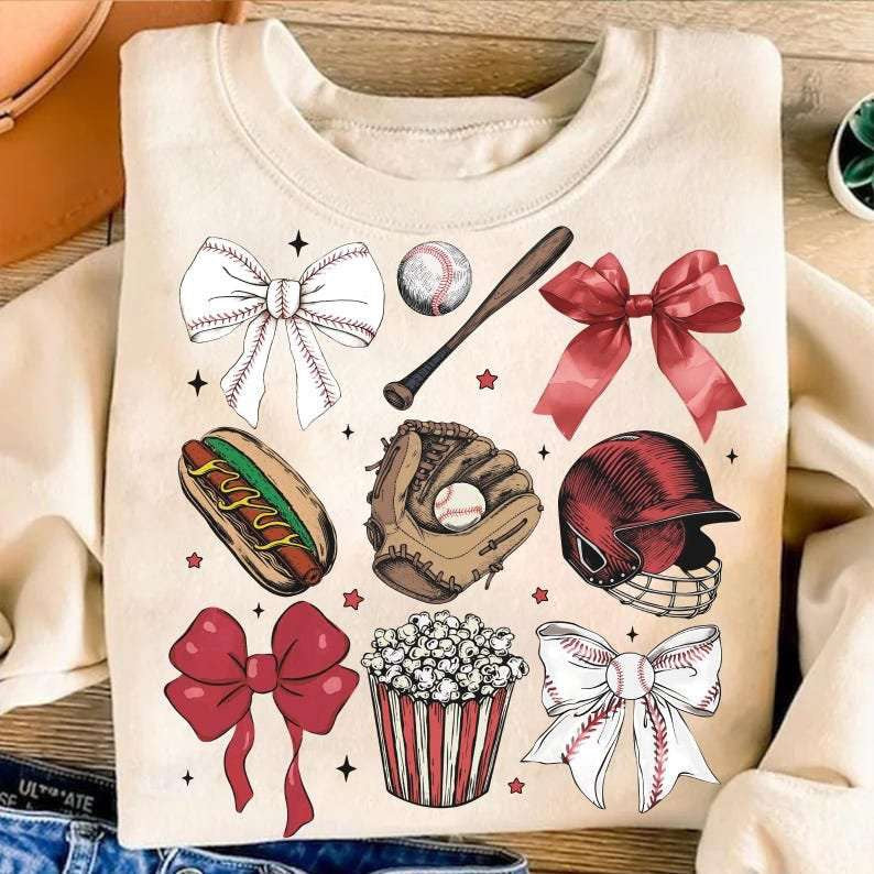 Baseball collage 84375 DTF transfer