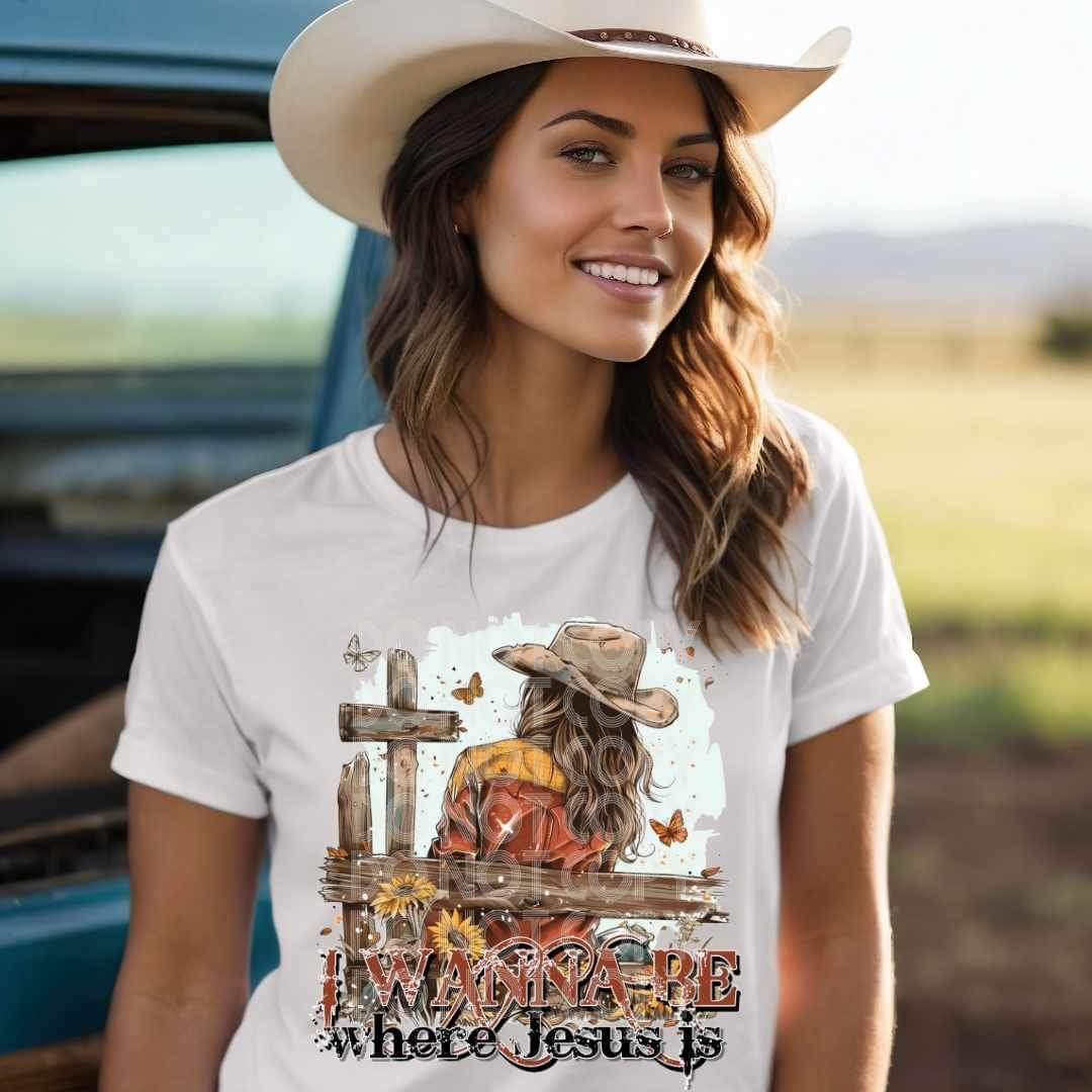 I wanna be where jesus is (SSD) 24744 DTF transfer