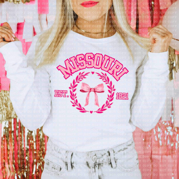 Missouri est 1821 PINK 24766 DTF transfer