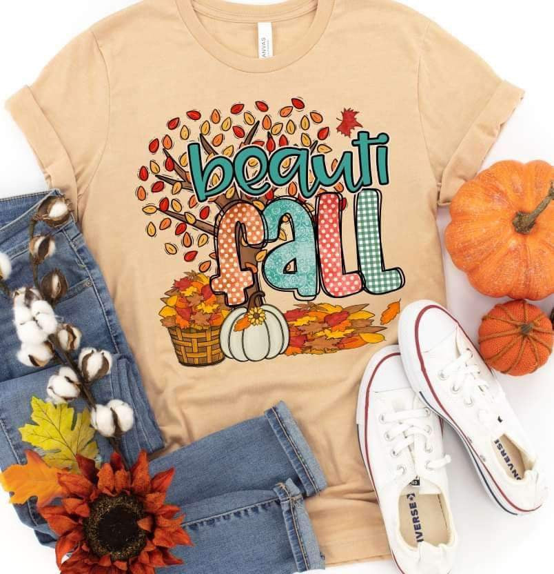 Beautifall (tree with fallen leaves) 11641 DTF TRANSFER