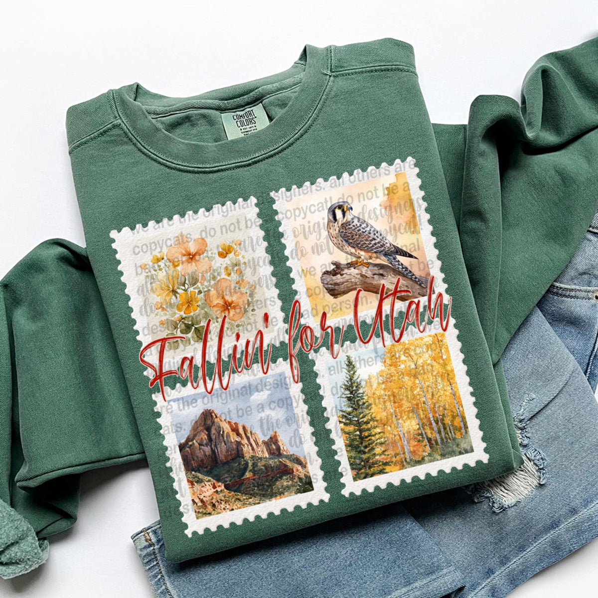 Falling For Utah Fall Stamps (TTD) DTF transfer