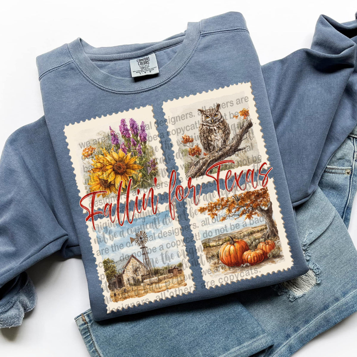 Falling For Texas Fall Stamps (TTD) DTF transfer