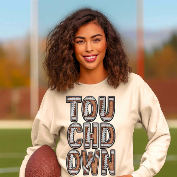 Touchdown football font (SDD) 33817 DTF transfer