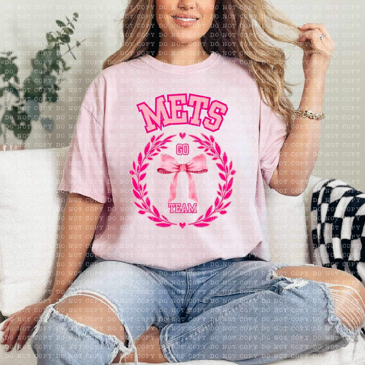Mets go team PINK (ECHT) 24793 DTF transfer
