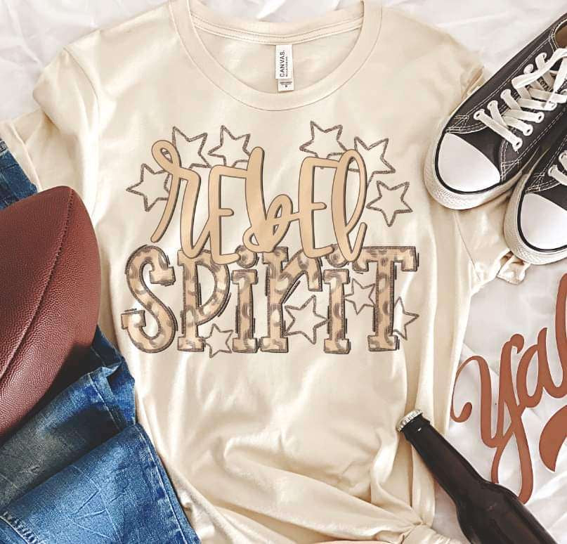 Rebel spirit leopard 33862 DTF transfer