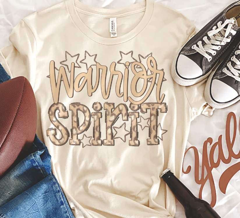 Warrior spirit leopard 33838 DTF transfer