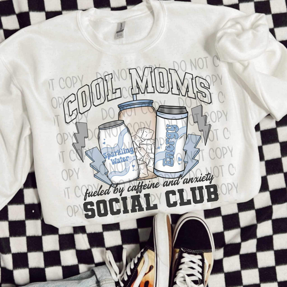 Cool moms social club BLUE (SWD) 24926 DTF transfer