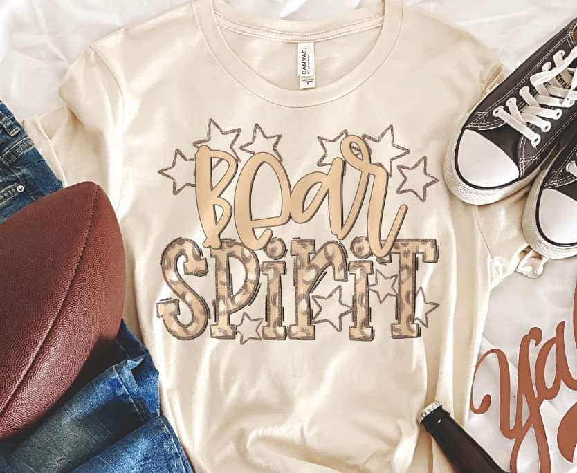 Bear spirit leopard 33832 DTF transfer