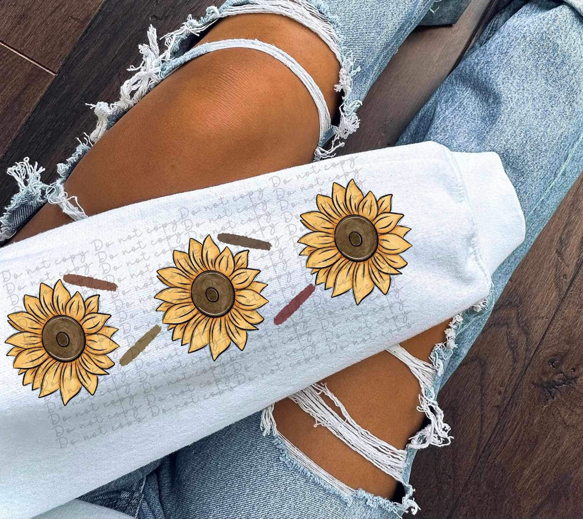 Sunflowers SLEEVE 11851 DTF transfer