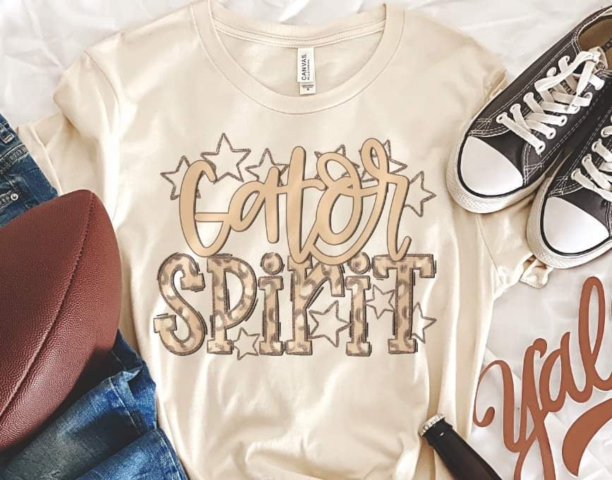 Gator spirit leopard 33858 DTF transfer