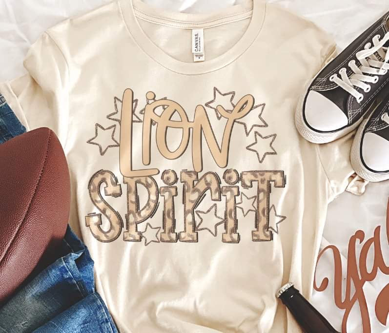 Lion spirit leopard 33852 DTF transfer
