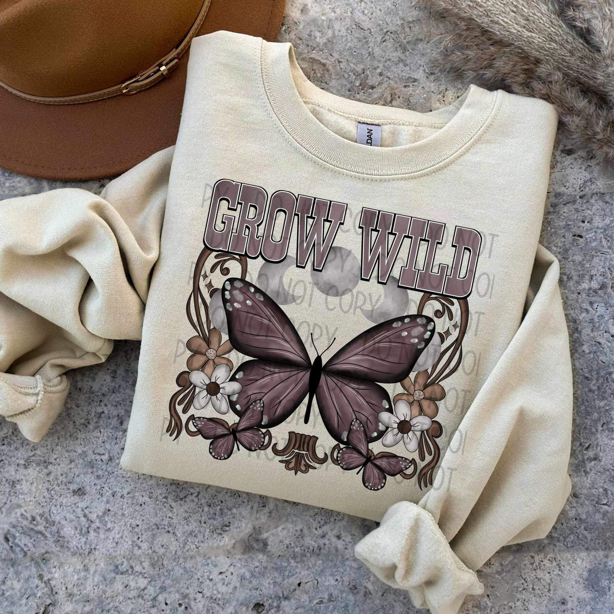 Grow wild butterfly (SWD) 24919 DTF transfer