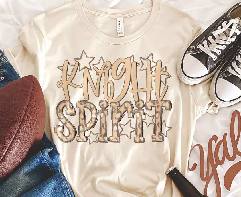 Knights spirit leopard 33850 DTF transfer