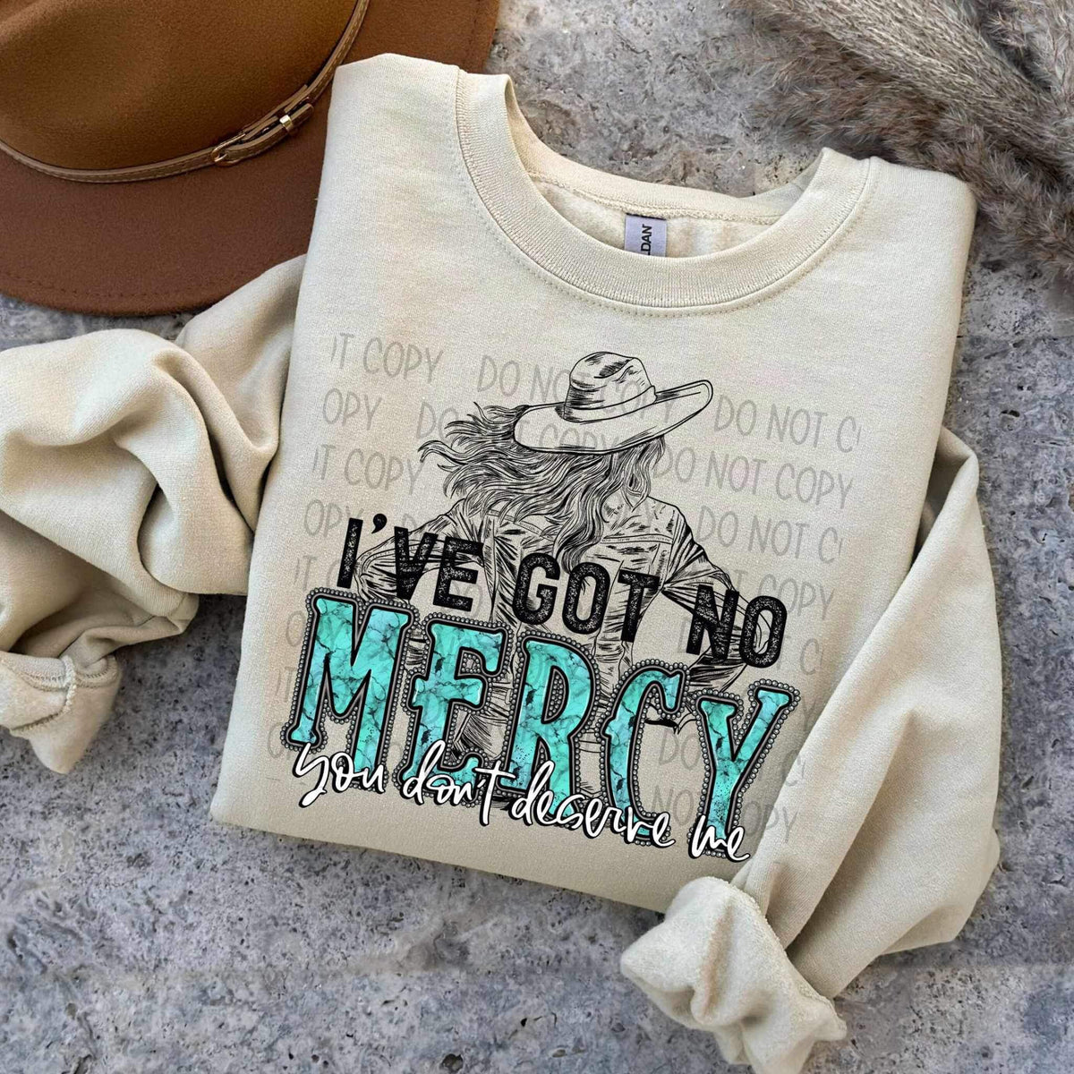 I’ve got no mercy you don’t deserve me (SWD) 24916 DTF transfer
