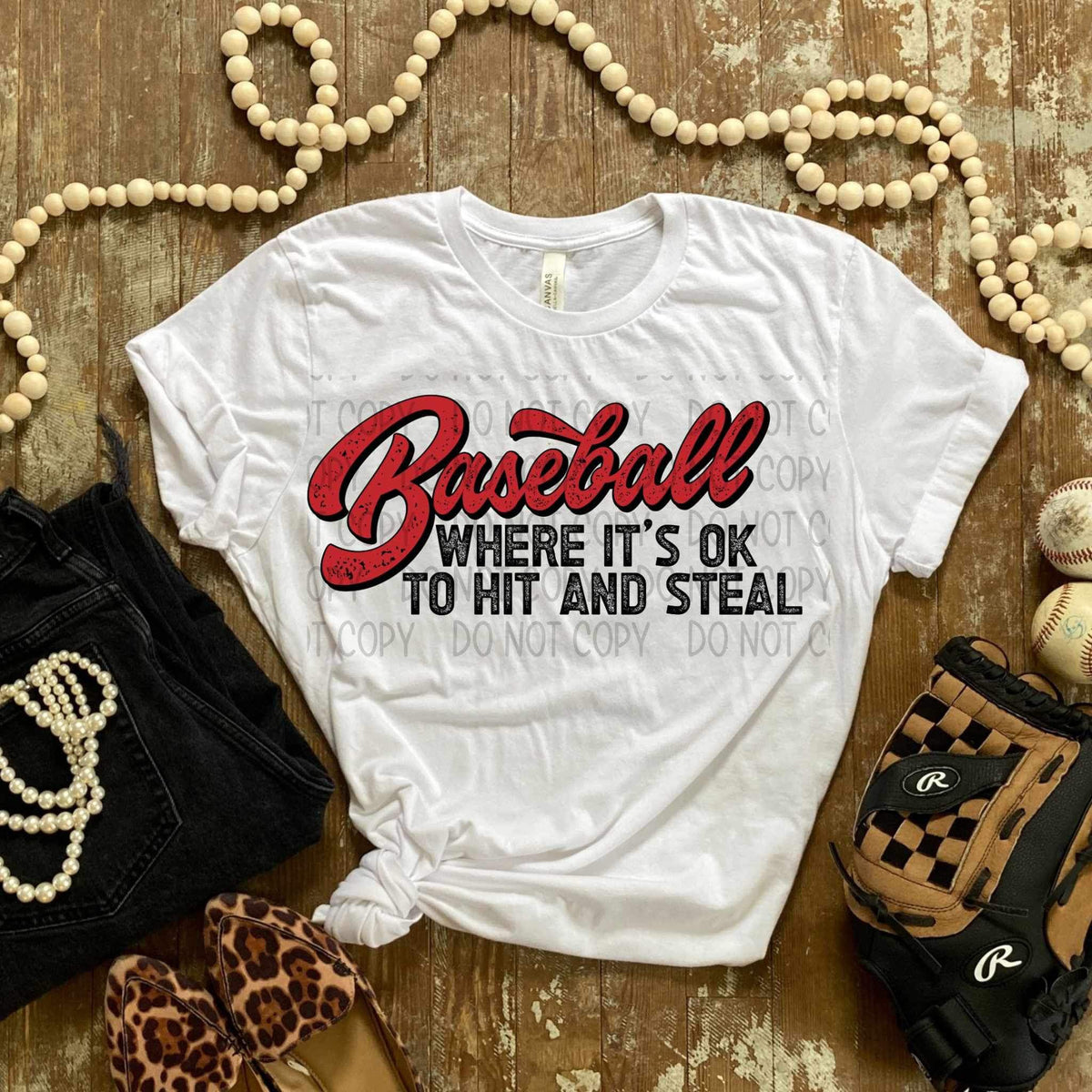 Baseball where its okay to steal (SWD) 24929 DTF transfer