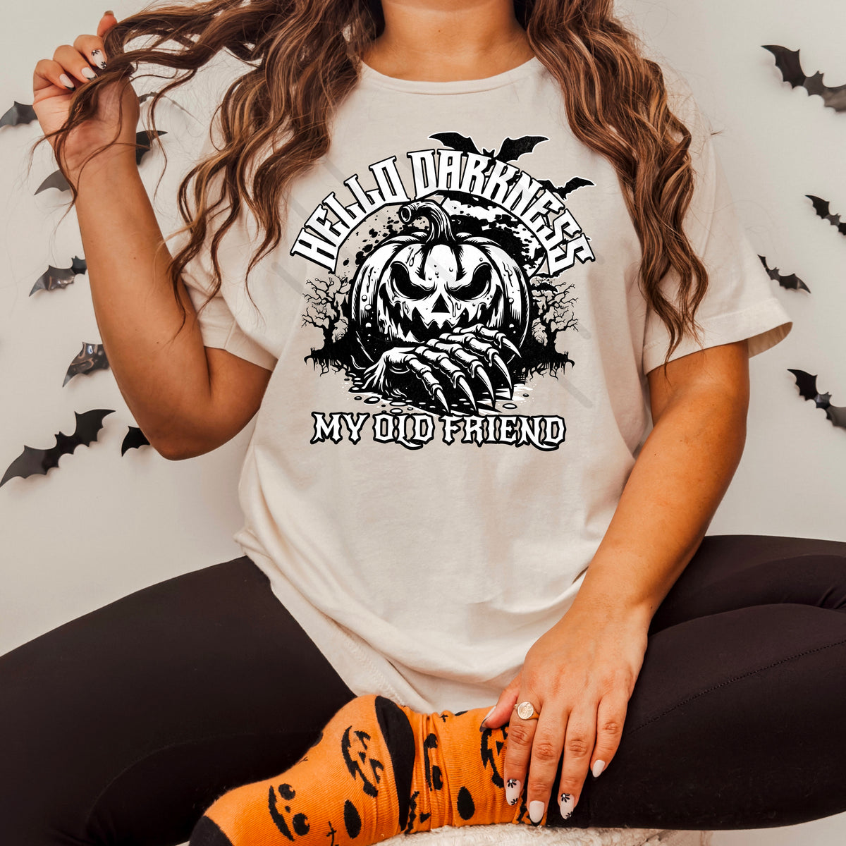 Hello Darkness Pumpkin (MMD) 110979 DTF transfer