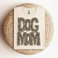 Dog mom (sequin leopard embroidery) 11979 DTF Transfer