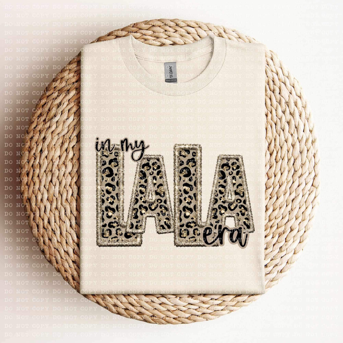 In my lala era (sequin leopard embroidery) 11978 DTF Transfer