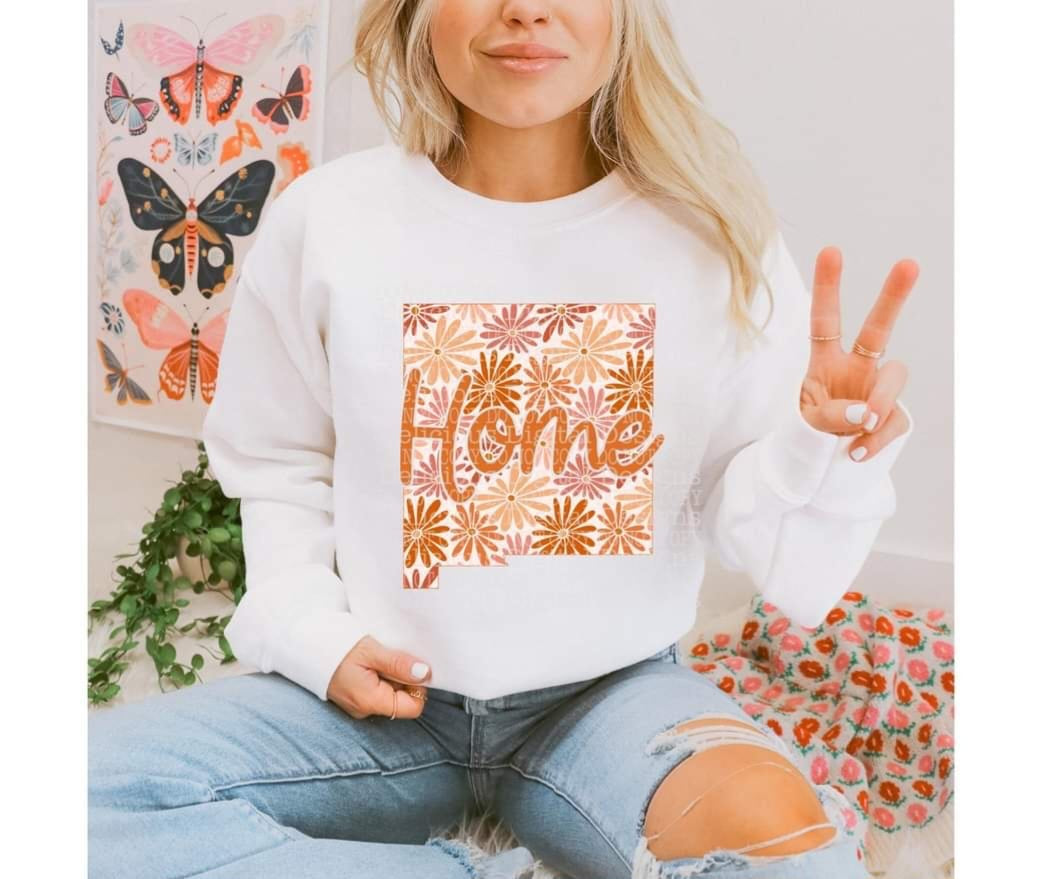 Home floral state New Mexico (DDD) 33897 DTF transfer
