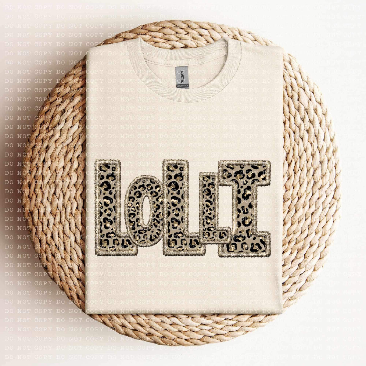 Lolli (sequin leopard embroidery) 11976 DTF Transfer