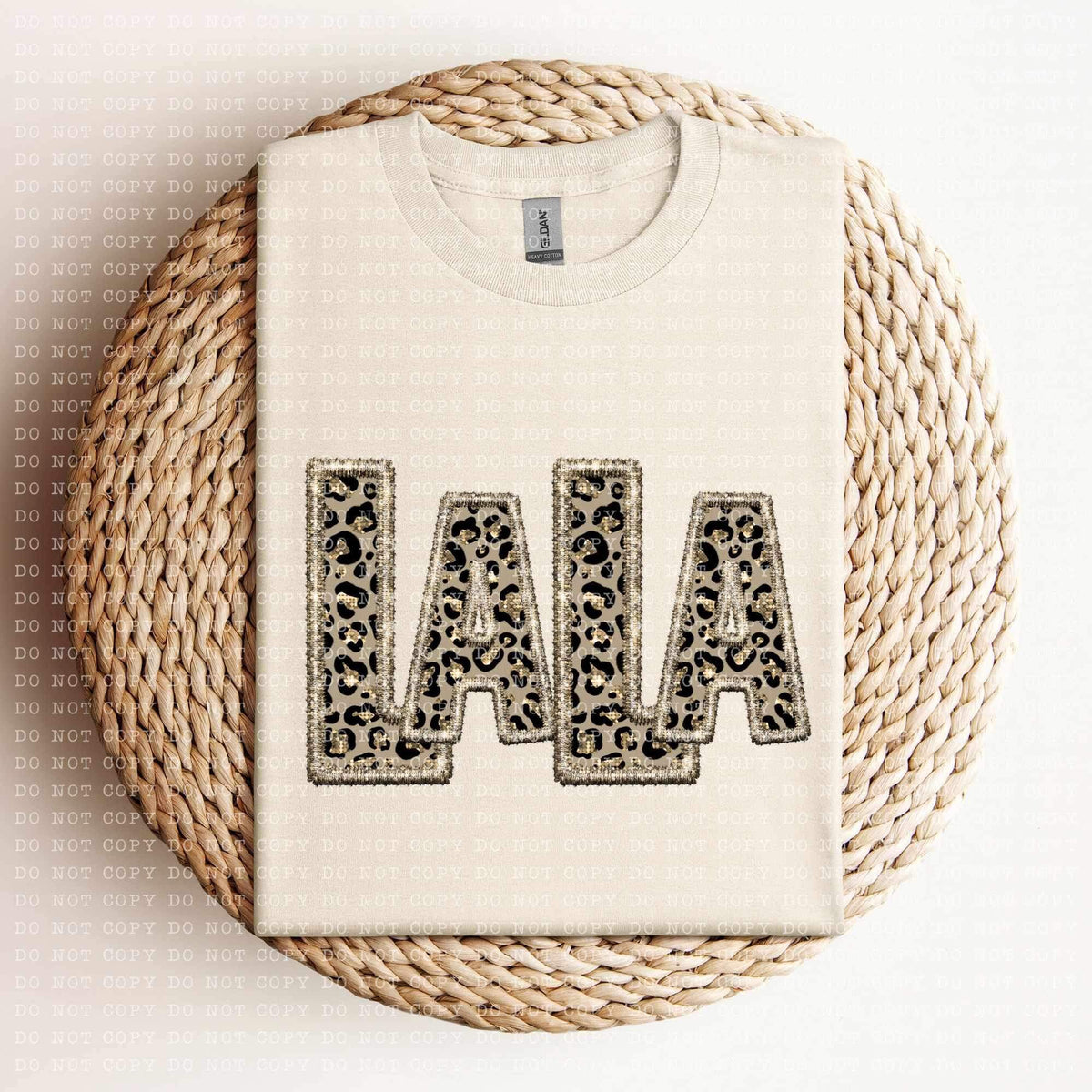 Lala (sequin leopard embroidery) 11974 DTF Transfer