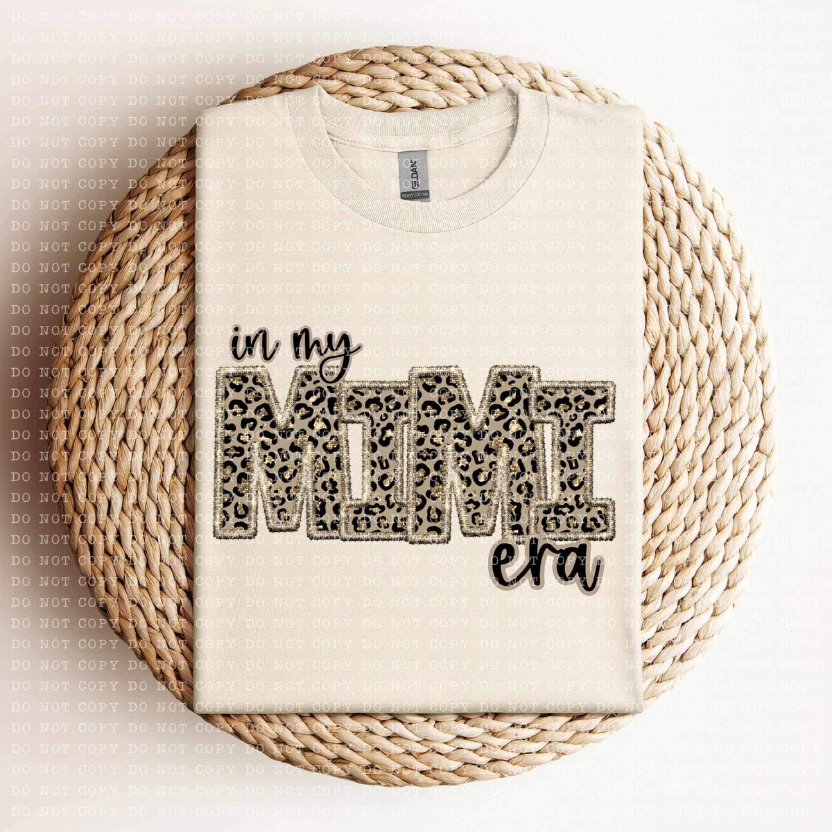 In my Mimi era (sequin leopard embroidery) 11973 DTF Transfer