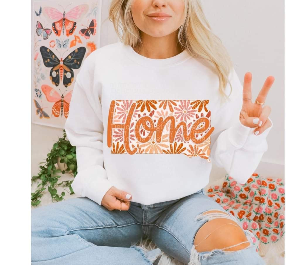 Home floral state South Dakota (DDD) 33890 DTF transfer