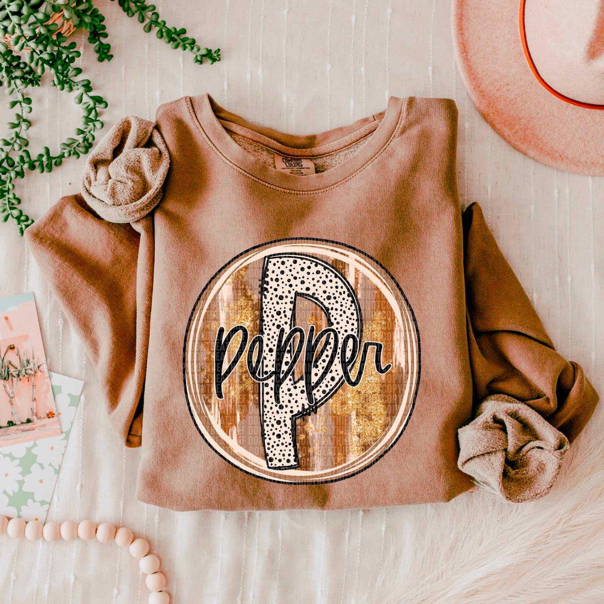 P pepper fall circle 53710 DTF transfer