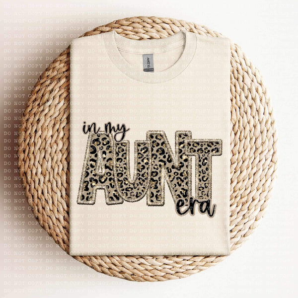 In my aunt era (sequin leopard embroidery) 11965 DTF Transfer