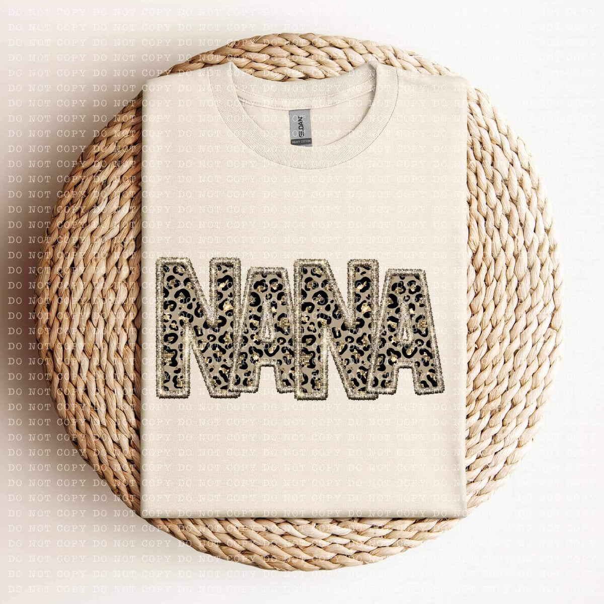 Nana (sequin leopard embroidery) 11962 DTF Transfer