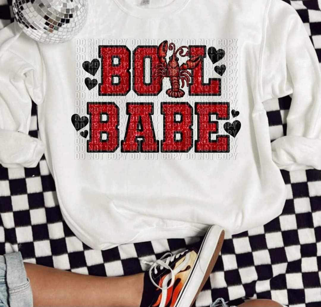 boil babe glitter (CCD) 24974 DTF transfer