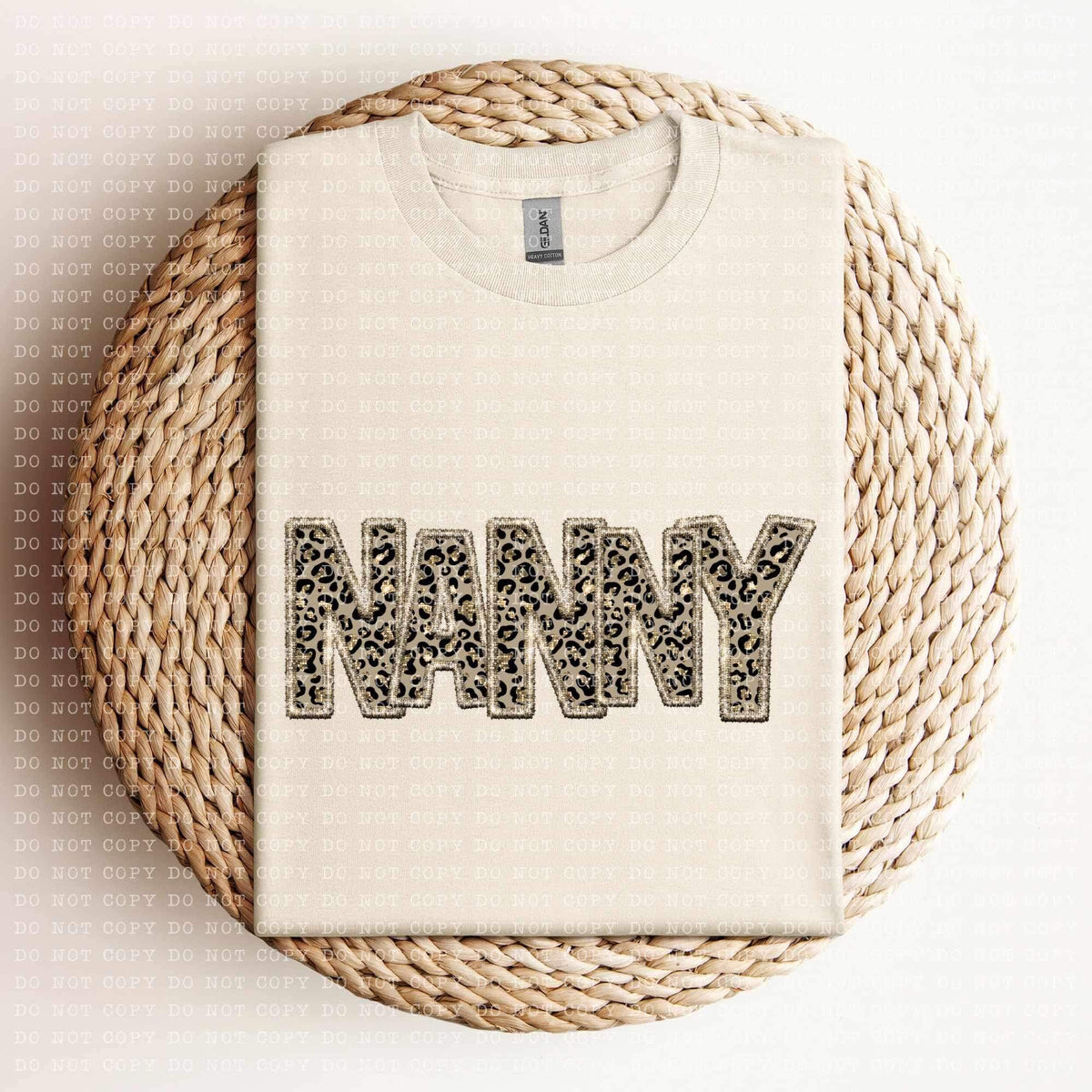 Nanny (sequin leopard embroidery) 11957 DTF Transfer