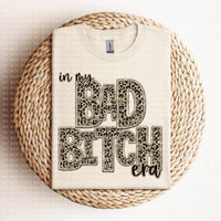 In my bad bitch era (sequin leopard embroidery) 11955 DTF Transfer