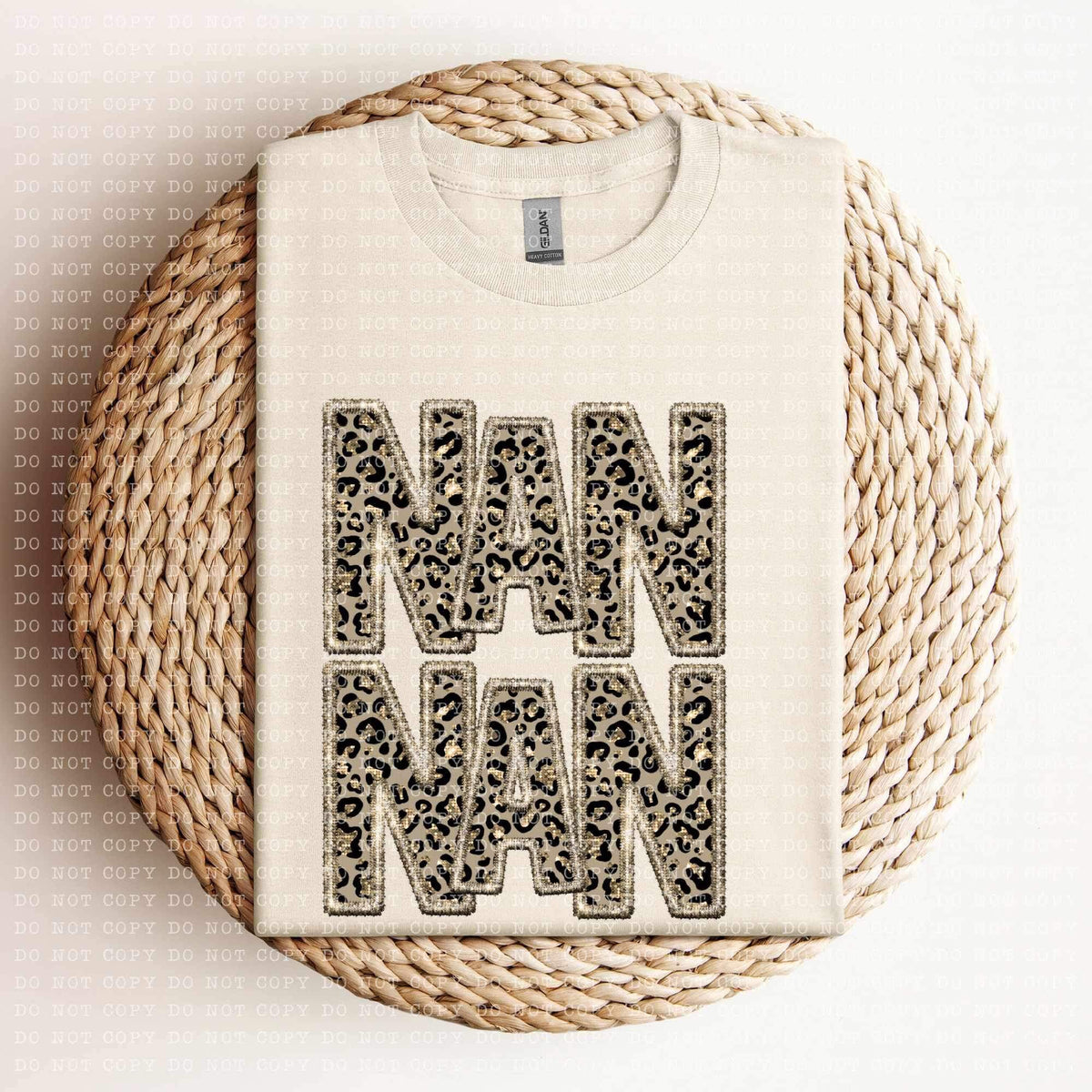 Nan nan (sequin leopard embroidery) 11946 DTF Transfer