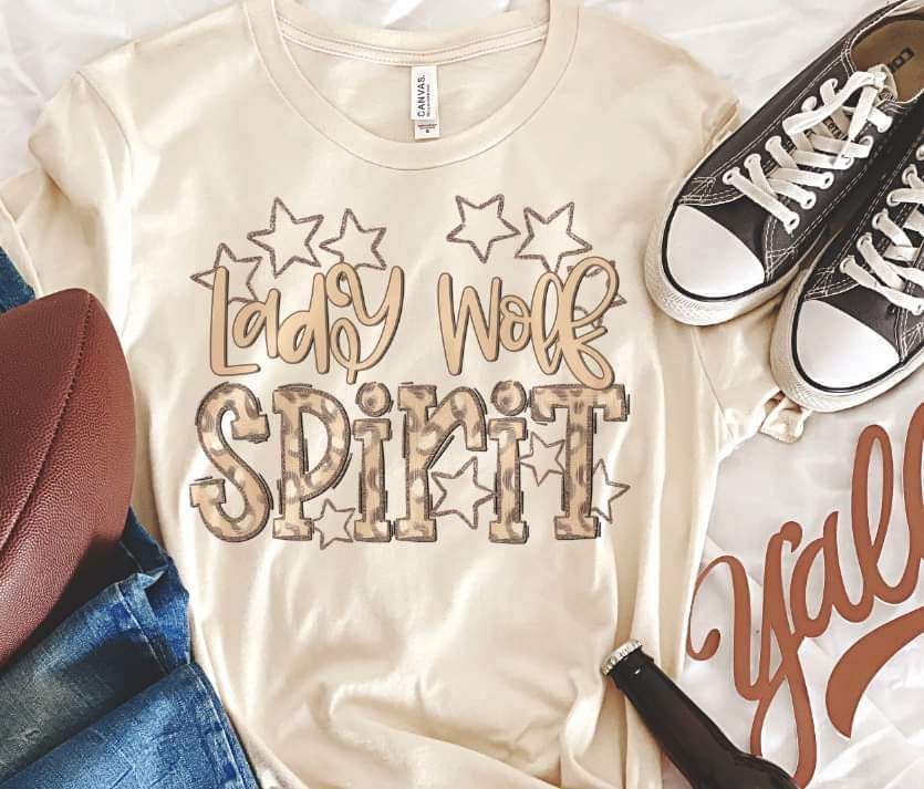 Lady wolf spirit leopard (S&G) 33957 DTF transfer