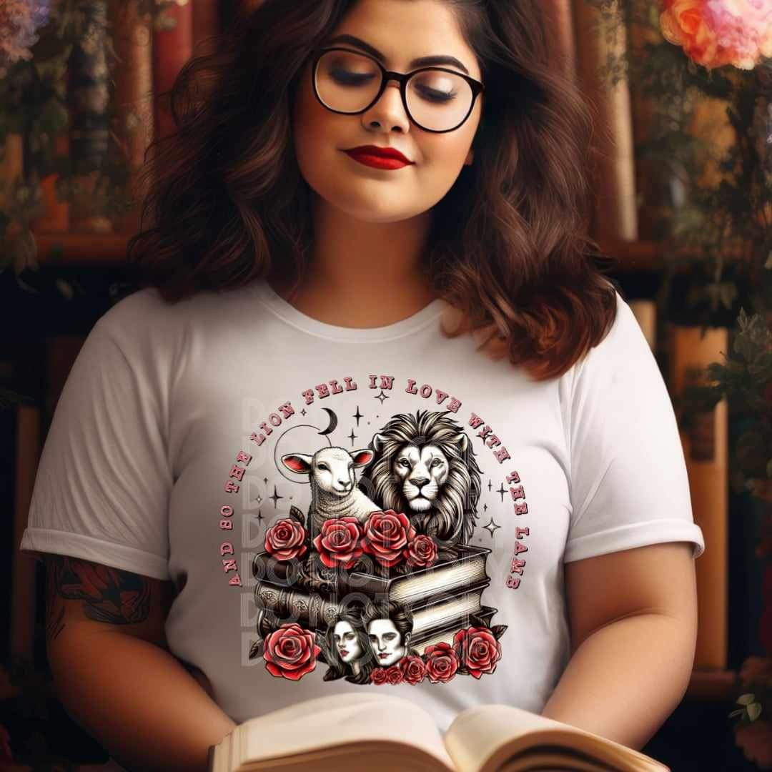 And bo the lion fell in love with the lamb 25022 DTF transfer