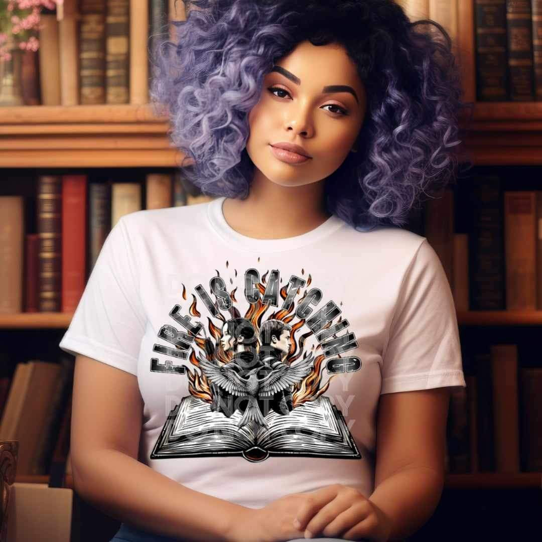 Fire is catching 25009 DTF transfer