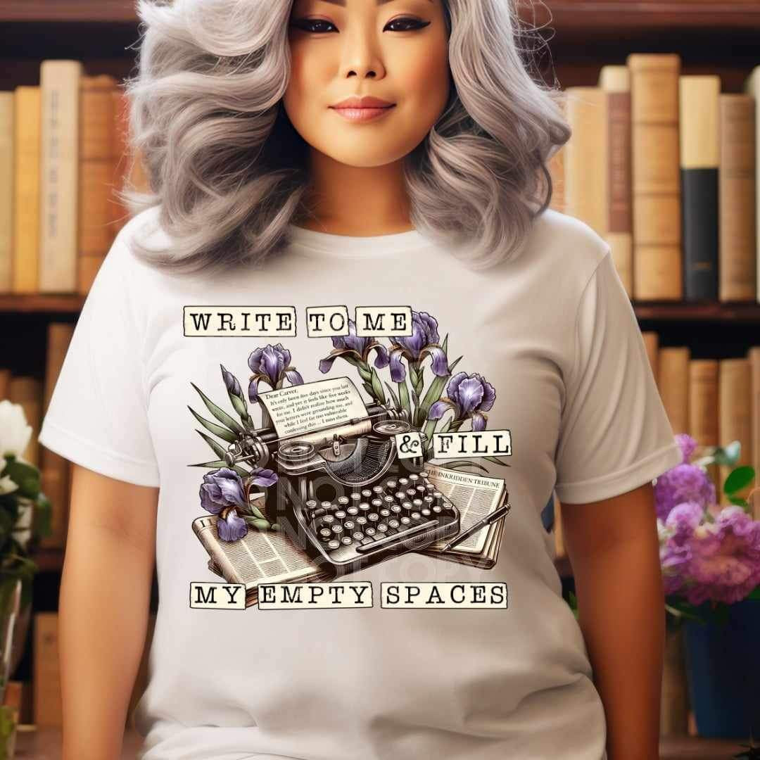 Write to me & fill my empty space 25007 DTF transfer