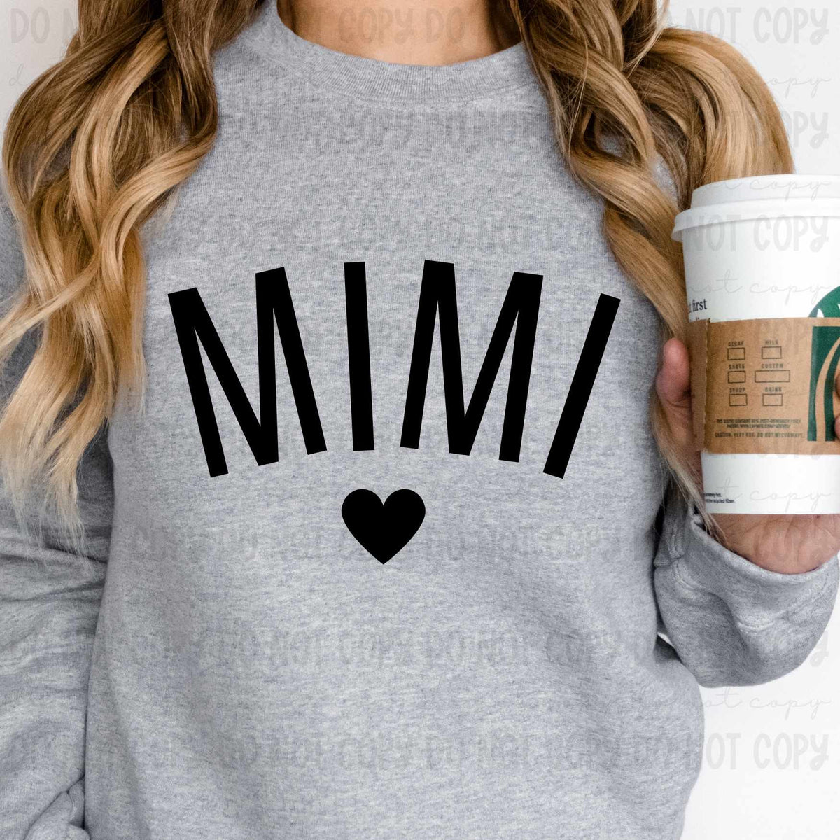 Mimi black with heart 33985 DTF transfer