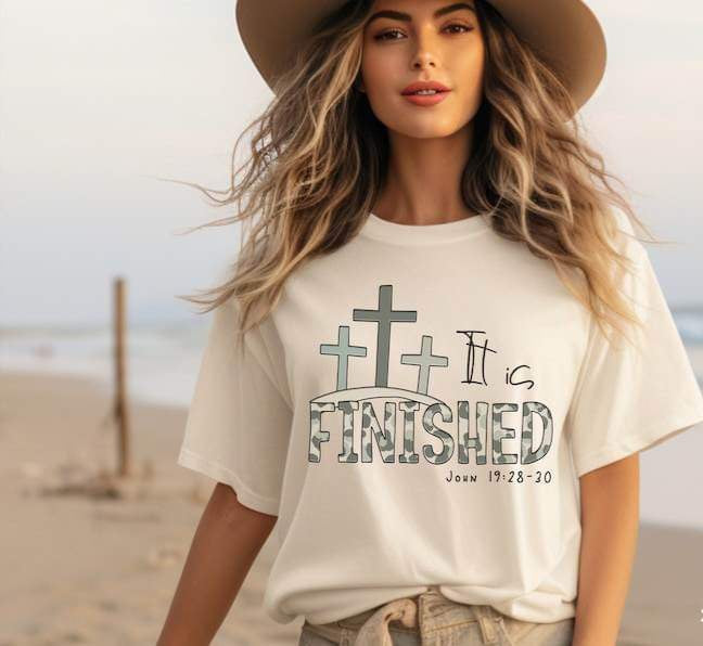 It is finished trio crosses 25045 DTF transfer