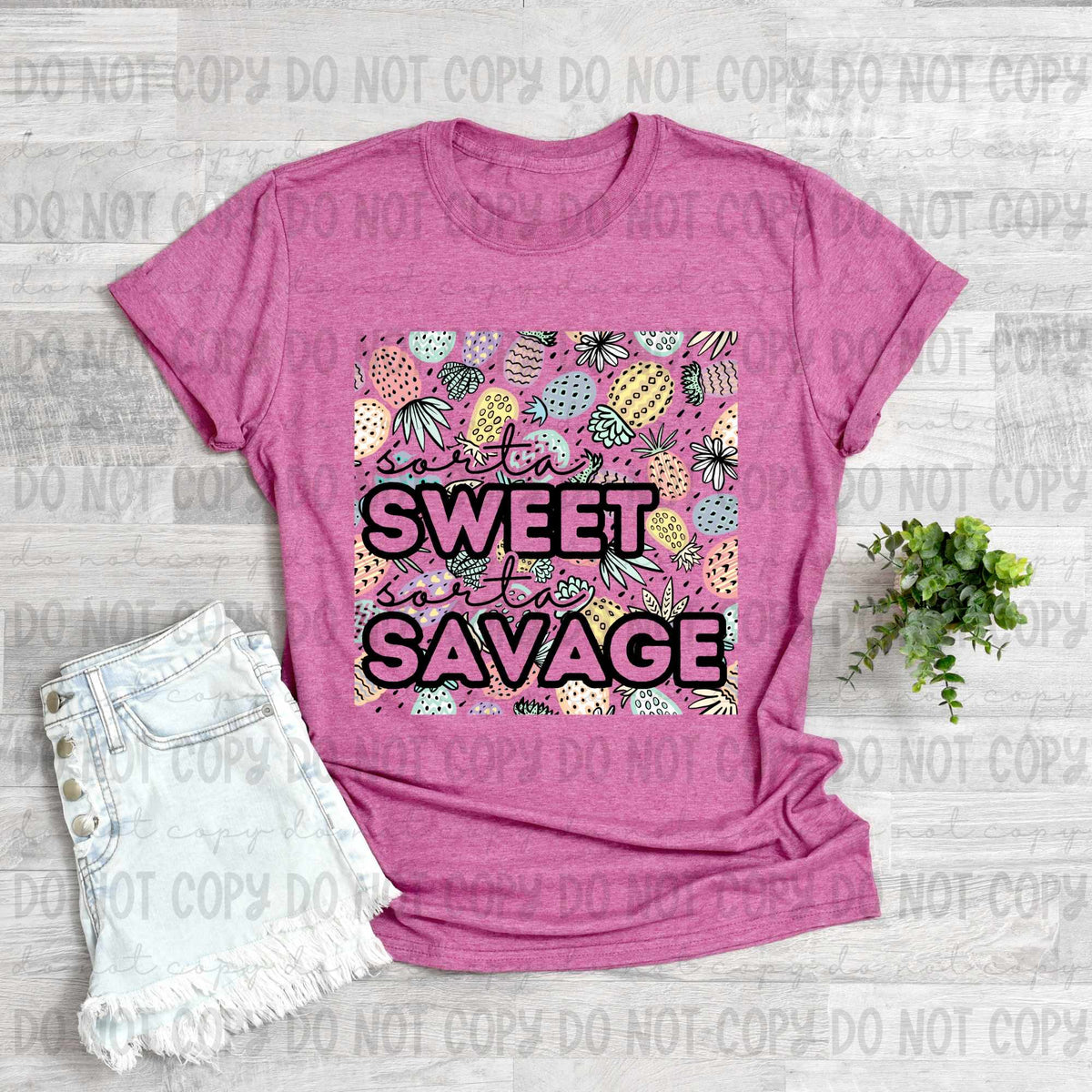 Sorta sweet sorta savage purple font (revelyou) 35083 DTF transfer