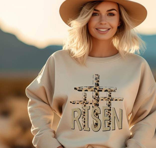 Risen trio leopard crosses 25041 DTF transfer