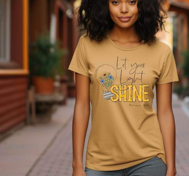 Let your light shine bulb 25040 DTF transfer