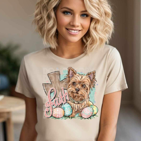 Faith easter yorkie (SSD) 25067 DTF transfer