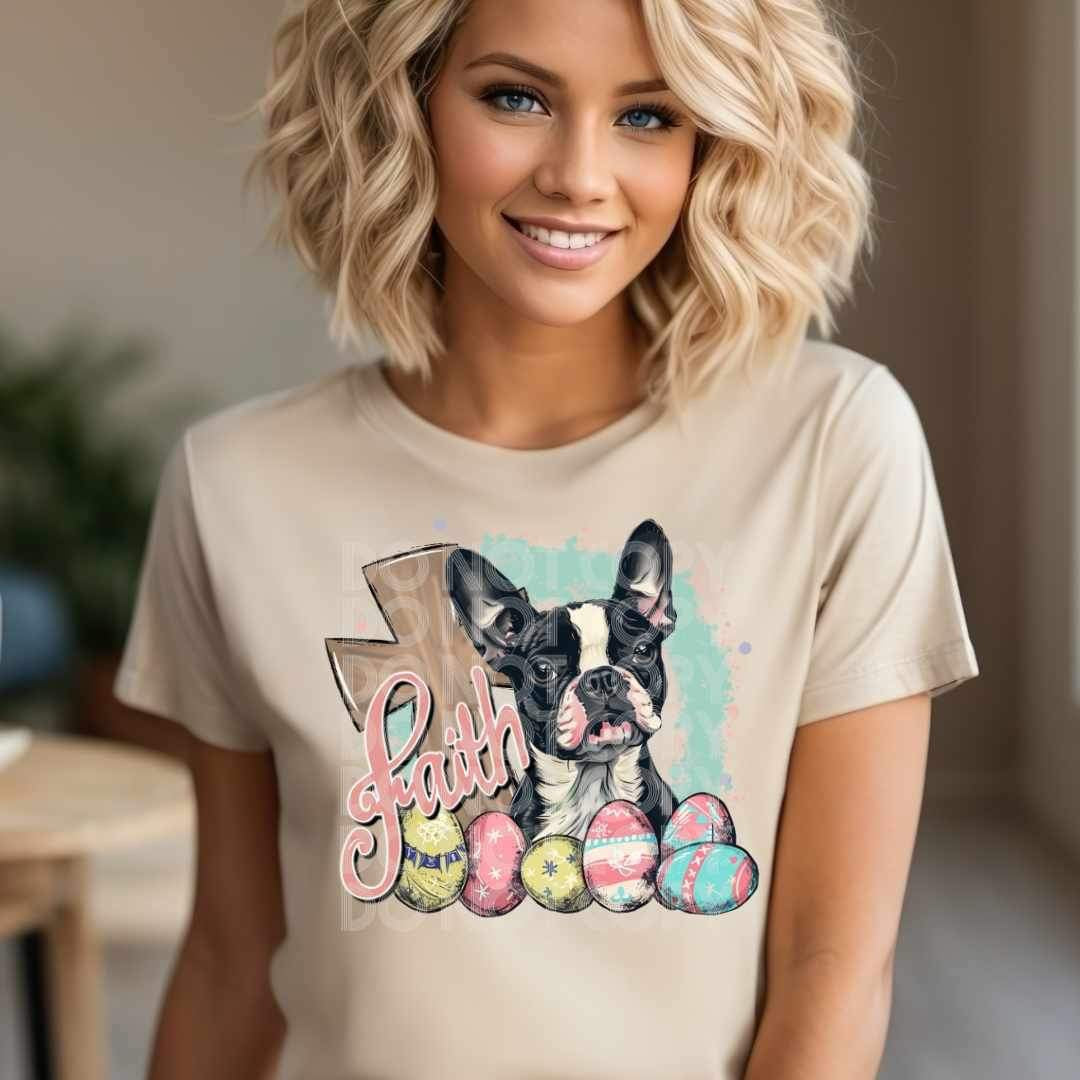 Faith easter boston terrior (SSD) 25064 DTF transfer